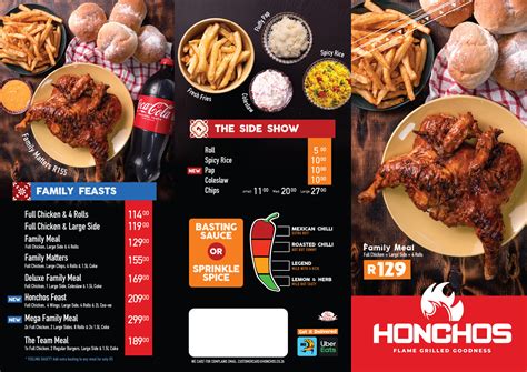 Menu - Honchos