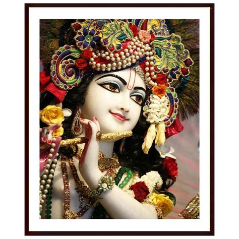 Shyam Abstract Framing Art Iskcon Mayapur Lord Krishna Matte Finish ...