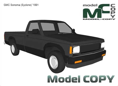 GMC Sonoma (Syclone) '1991 - 3D Model - 65845 - Model COPY - Default