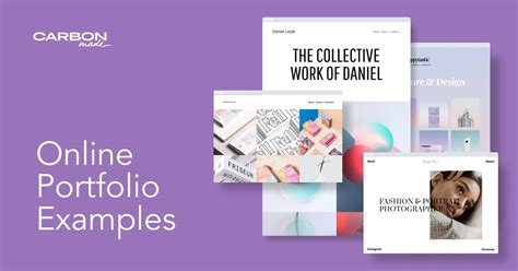 Portfolio Examples made with Carbonmade