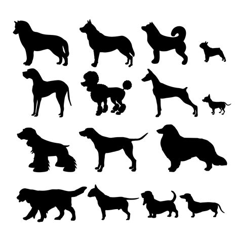 Dog Silhouette Vector Art, Icons, and Graphics for Free Download