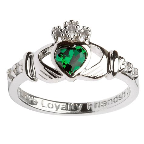 Claddagh May Birthstone Ring - Out of Ireland