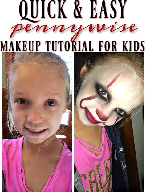 IT Movie Pennywise Makeup Tutorial for Kids