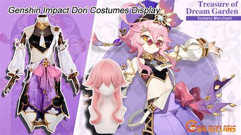 Game Genshin Impact Dori Cosplay Costumes Display - Cosplay Clan - YouTube