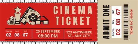 Free, Printable And Customizable Movie Ticket Templates Canva ...