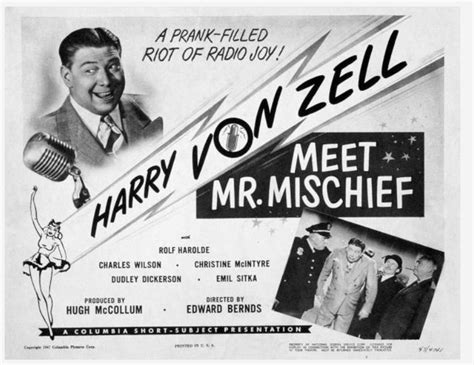 Showbiz Imagery and Forgotten History, Harry Von Zell, veteran radio ...