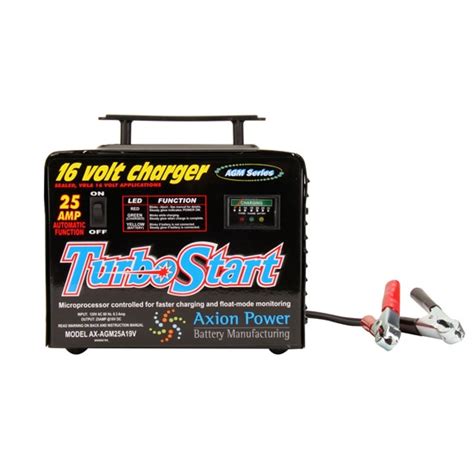 Axion Power AGM25A19V Turbo Start 16 Volt Battery Charger