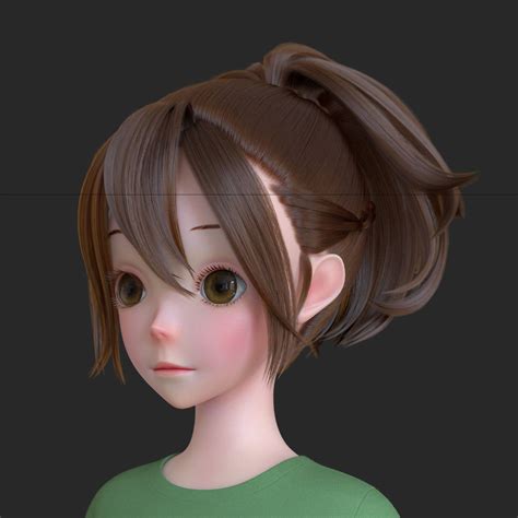 ArtStation - Maya Tutorial#Creating different hair styles with XGen ...