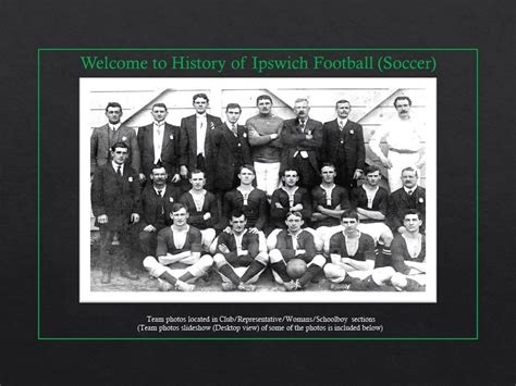 Ipswich Soccer Timeline | History of Ipswich Soccer