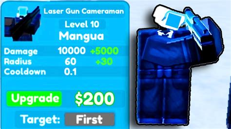 THEY BUFFED LASER GUN CAMERAMAN! Toilet Tower Defense - YouTube