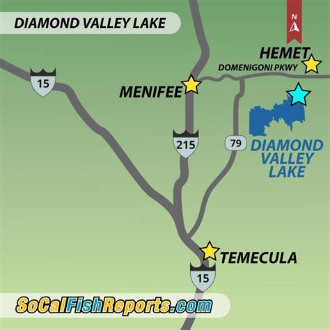 Diamond Valley Lake - Fish Reports & Map