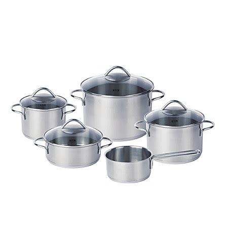 FISSLER - Five-piece stainless steel cookware set | Selfridges.com