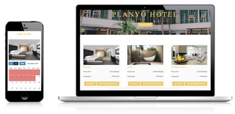 Online booking system for Hotels Planyo