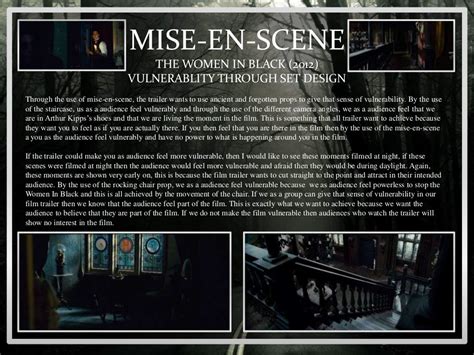 Mise en-scene in horror movies