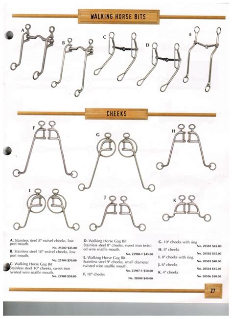 Walking Horse Bits/Cheeks - Sun And Shade Western Store