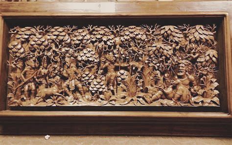 3D Large One Of A Kind Indonesian Wood Carving Wall Decor | Wood ...