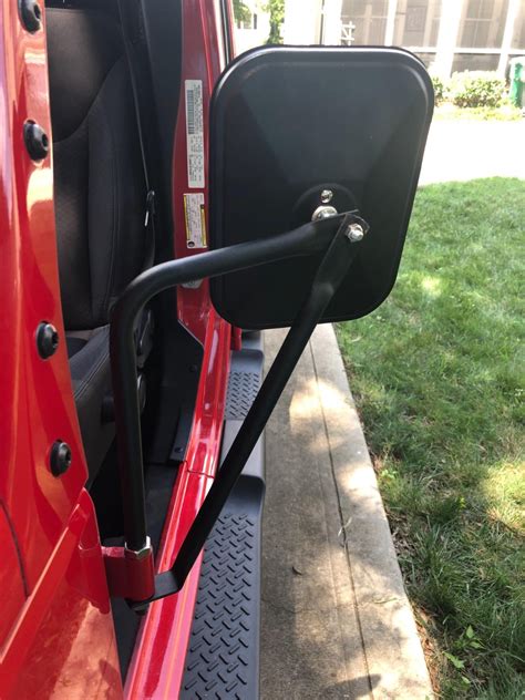 Jeep Wrangler JK Doors Off Doorless Side Mirrors Quick Release 07-2018