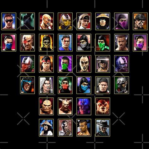 "Mortal Kombat Trilogy - Character Select" by MammothTank | Redbubble