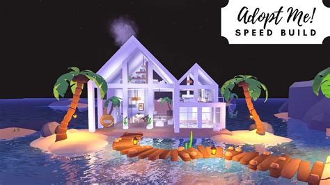 Sandbox Island - A-Frame Beach House Speed Build 🌊 Roblox Adopt Me ...