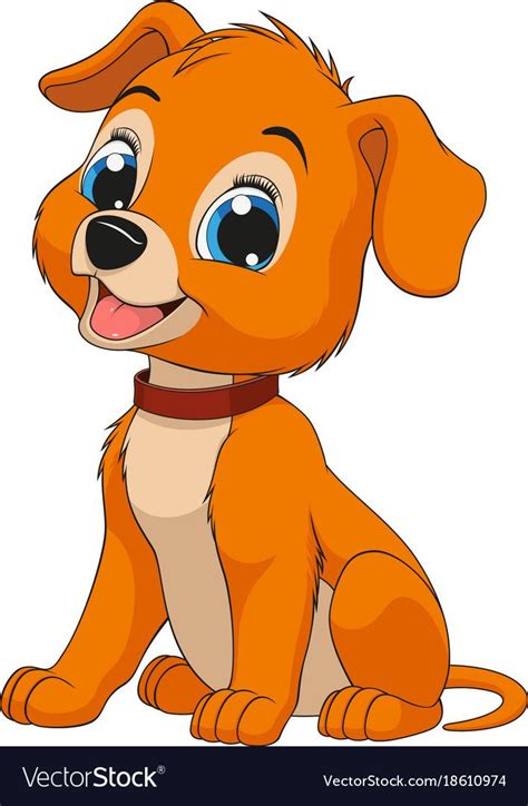 Funny childs dog Royalty Free Vector Image - VectorStock | Baby animal ...