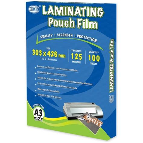 Buy FIS Laminating Pouch 125-micron FSLM303X426N - A3 (pkt/100pcs ...