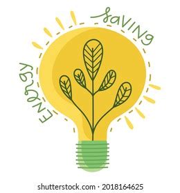 Saving Energy Light Bulb Cartoon Stock Vector (Royalty Free) 2018164625 ...