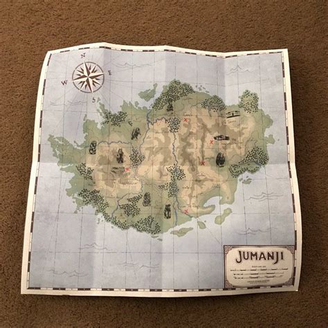 Jumanji Map: Welcome to the Jungle MAP Replica JUMANJI | Etsy | Welcome ...