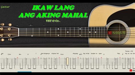 IKAW LANG ANG AKING MAHAL Fingerstyle Guitar with Lyrics and Chords ...