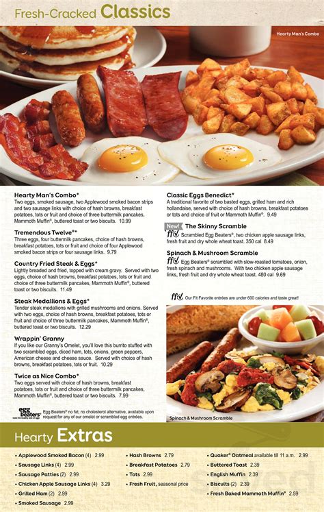 Perkins Restaurant Breakfast Menu