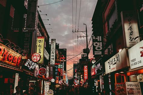 Korea, city, urban, asia, korean aesthetic HD wallpaper | Pxfuel