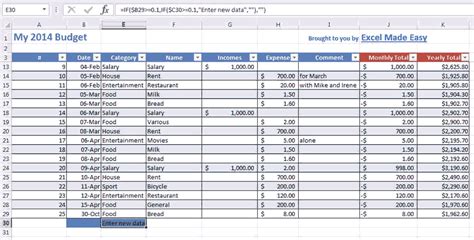 Excel income and expense tracker - percodes