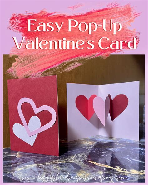 Easy Pop-Up Valentine’s Day Card | Lizzy Landscapes | Easy DIY – Lizzy ...