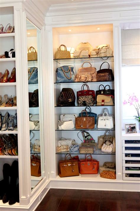 Handbag Storage Ideas | Foster house, Closet designs, Closet inspiration