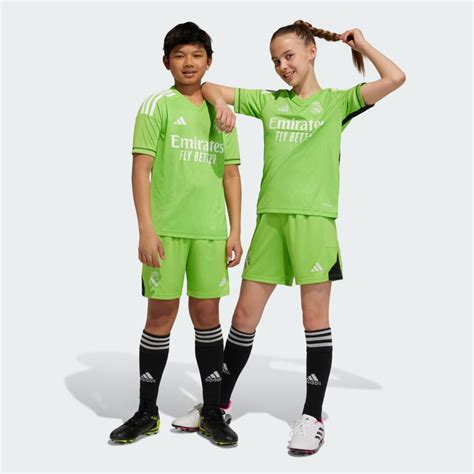 adidas Real Madrid 23/24 Home Goalkeeper Kit Kids - Green | adidas Finland