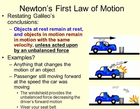 Newton's First Law of Motion - NathanaelrtCole