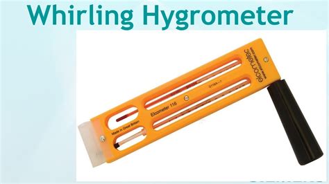 #Whirling Hygrometer or Sling Psychrometer - YouTube