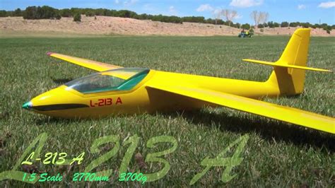 L-213A 1:5 scale RC glider - YouTube