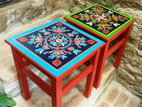 folk art | Art furniture, Funky painted furniture, Hand painted furniture