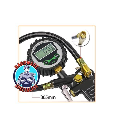 Hardware Specialist Digital Tire Pressure Inflator Gauge With LCD Display