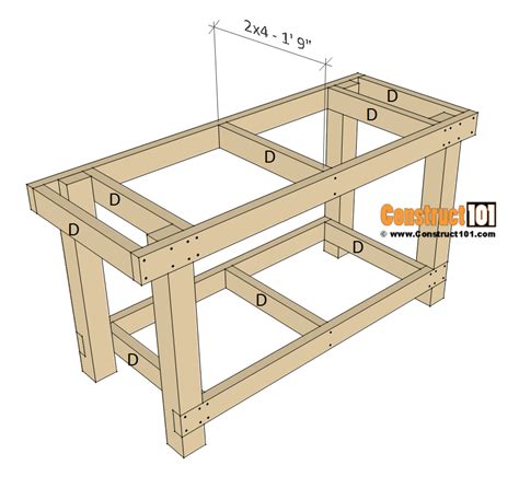 Simple Workbench Plans - Construct101