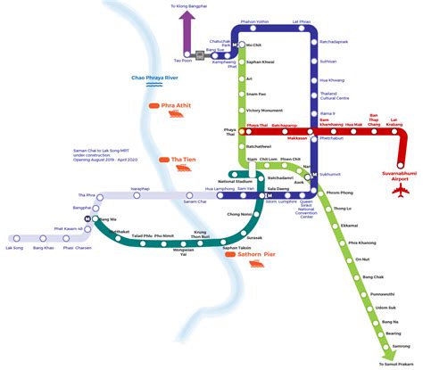 BTS and MRT routes in Bangkok - My Thai Cooking