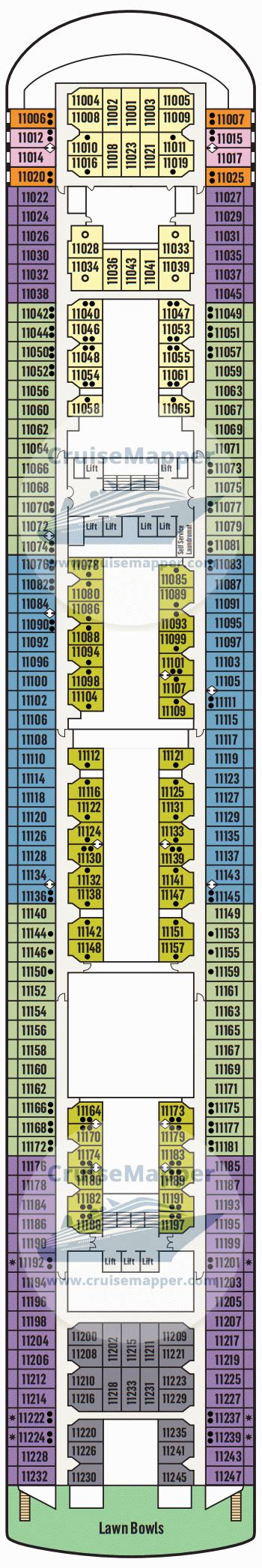 Pacific Encounter Cruise Ship Deck Plan