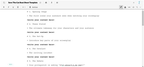 How to Plan Your Screenplay Using the Save The Cat Beat Sheet: Tips and ...