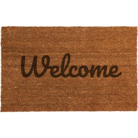 Welcome Coir Door Mat with Rubber Backing by Design a House Sign