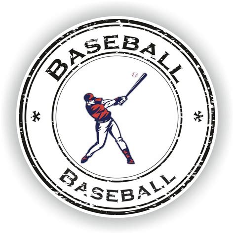 Baseball Sticker Sports for Laptop Book Fridge Guitar Motorc - Inspire ...