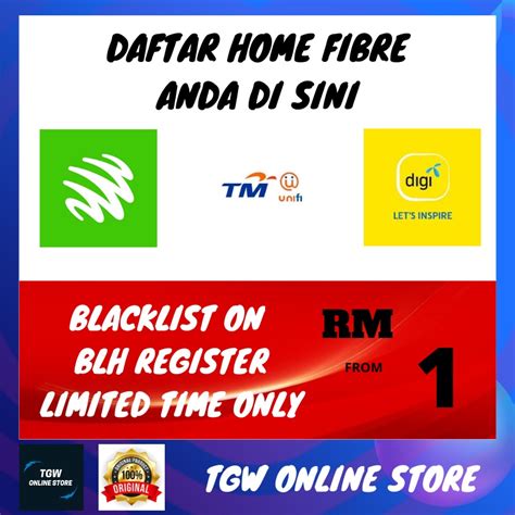 (Blacklist Blh Register) Tm, maxis ,Digi , FIBRE PLAN 2021 - 30 Mbps ...