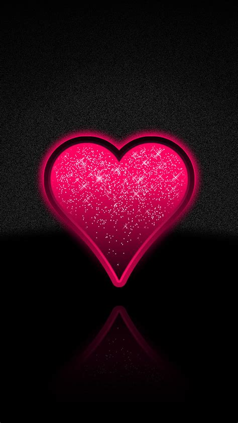 Heart, black, red, HD phone wallpaper | Peakpx