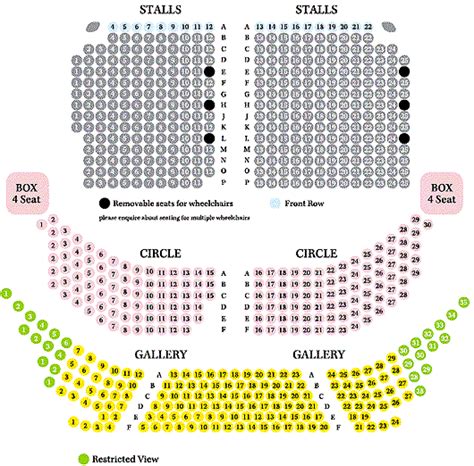 Lyceum Theatre, Crewe | Seating Plan, view the seating chart for the ...