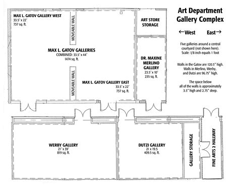 Floor Plan Art Gallery Layout - Download Free Mock-up