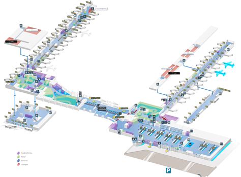 Brussels Airport Map (BRU) - Printable Terminal Maps, Shops, Food ...